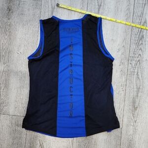 STRONG BY ZUMBA INSTRUCTOR  Fitness Vibrant Blue and Black Tank Top